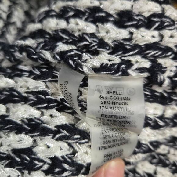 Karl Lagerfeld Open Front Fringe Cardigan Size Medium - Picture 8 of 8